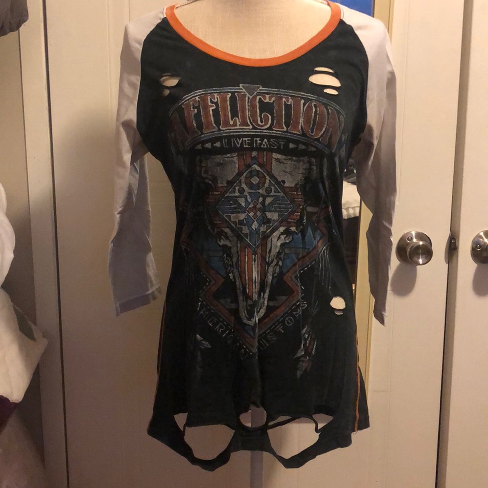 Affliction 3/4 sleeve